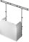 Vonyx DB3 DJ Pult, großer mobiler DJ Tisch klappbar, 146 x 73 x 132 cm, inklusive Tragetasche und weißer und schwarzer Husse DJ Booth, faltbar DJ Equipment, DJ Table, DJ Stand mit Husse