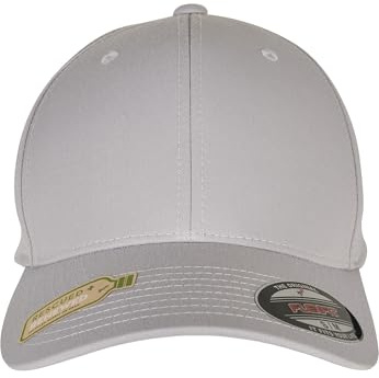 Flexfit Berretto da Baseball in Poliestere Riciclato, Argento, S-M