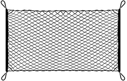 Naisfei Car Cargo Net, 110 x 60 cm Luggage Net Adjustable Elastic Organizer Net, Nylon Trunk Storage Net for Car Interior Roof Storage Luggage Rear Boot,SUV Truck Bed Vans Groceries Motorhomes