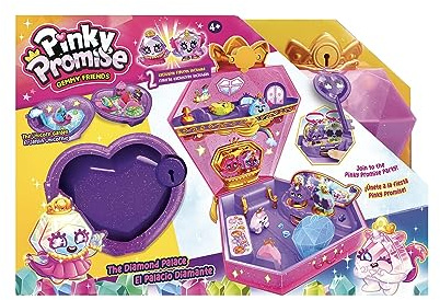 Bizak Pinky Promise Gioielliere Palazzo Diamante Dove possono giocare in più di 5 camere, Include giardino segreto e chiave per aprirlo, oltre a 2 Gemme, funge da contenitore (64320005)