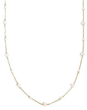 SINGULARU - Collar Pearl & Pearls. Cadena con Perlas en Plata de Ley 925 con Acabado en Baño de Oro de 18 Kt. Cadena de Talla Única. Joyas para Mujer