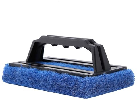 Phefop Strumento per la Pulizia dell'Acquario Spazzola in Plastica per Acquario 14,5 X 8,8 X 6, Cm Raschietto con Impugnatura Comoda per la Pulizia della Ghiaia di Vetro e delle Piante Acquatiche