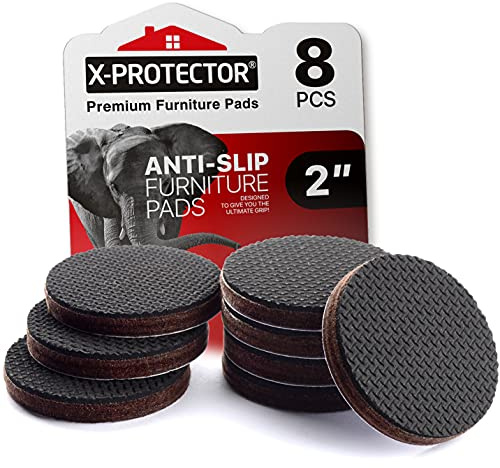 X-PROTECTOR Non Slip Furniture Pads - 8 pcs Premium Furniture Grippers 2!