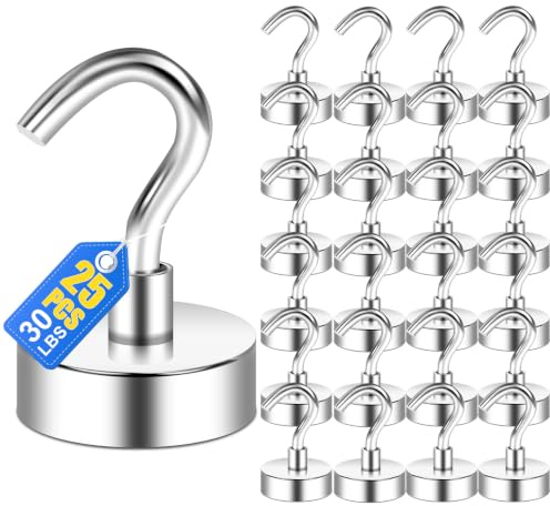 LOVIMAG Magnetic Hooks 25P Magnet Hook for Cruise Cabins 30LBS Essentials