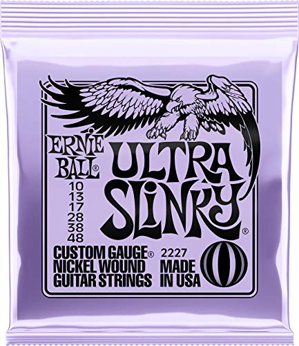 Ernie Ball, Ultra Slinky Nickel Wound, Corde per chitarra elettrica, diametro 10-48