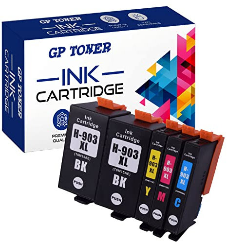 GP TONER Kompatibel Tintenpatrone als Ersatz für HP 903XL 903 XL Multipack Druckerpatronen für HP Officejet 6950 Pro 6970 6760 6978 6979 6965 6968 (Schwarz, Cyan, Magenta, Gelb)