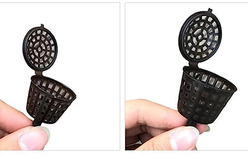 OFFSCH 20pièces Boîte à Engrais Plastique Conteneur Pour Plantes Bonsai Et Fleurs Avec Couvercle Noir Pratique Pour Arrosage