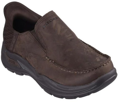 Skechers USA Men's Mocasín Arch Fit Motley-Milo, Cocoa, 42 EU