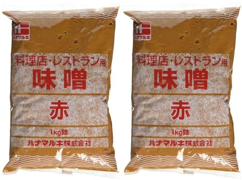 Hanamaruki Ryoriten Aka Miso Paste (1 kg), 1000 Gram (Pack of 2)