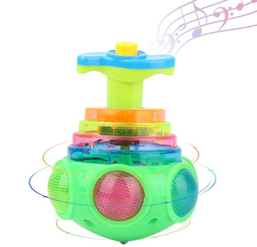 Light Up Sp-i-nning Tops for Kids, attention au-tism bucket toys, LED Shining Music Flashing Sp-inni-ng Tops, Light Up Sp-in-ning Tops for Kids, Gyroscope Toys Party Favors