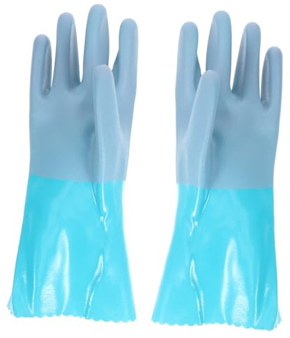Operitacx Guantes Anticorte Impermeables de Trabajo para Limpieza de Pescado Protección contra Pinchazos Cómodo Varias Guantes Resistentes de Goma para Mujer y Hombre y Manipulación