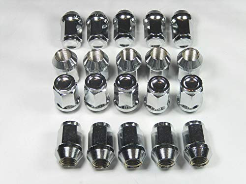 20 Radmuttern M12 geschlossen Kegelbund 60° M12x1,5x34mm SW19