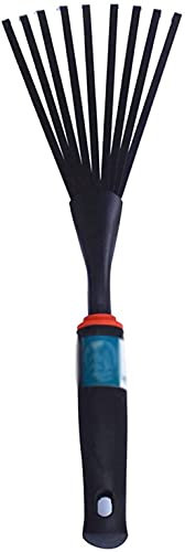 QIANMEI Harke Laubbesen Kleinrechen Garten Laubbaum Rake | Für schnelle Reinigung tragbarer Unkräuter Rake | Für Gartenarbeit, Kultivieren, Lösen von Boden und Verbreitung von Mulch