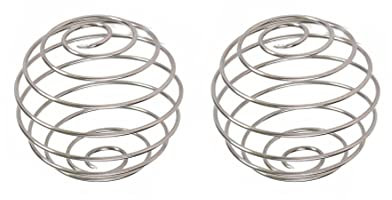J Shop 2PCS Proteine agitare Mixer agitazione palle Fitness acciaio inossidabile frusta palla agitatore misto frullatore frusta palle