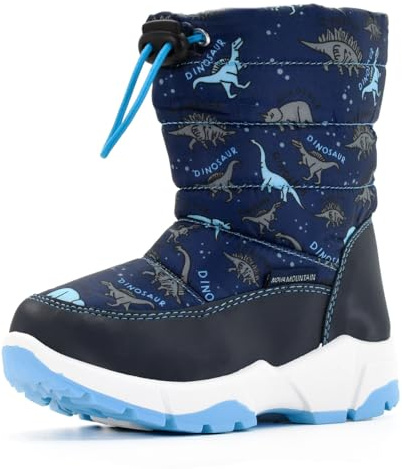 Nova Mountain Boys Girls Little Kids Winter Snow Boots,NF NFWB102 BlueDino 12