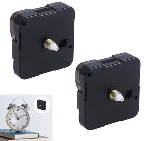 KARELLS Uhrwerk für wanduhr, 2 Stück Uhrwerk für Wanduhr Lautlos, Quarz Uhrwerk Ersatz, Lautloses Quarz Uhrwerk, für Wanduhr Lautlos Quarz Uhrwerk, DIY-Reparatur-Teile
