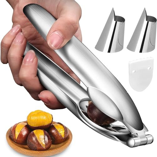 Pinza per castagne in acciaio inox 304 per nocciole, frutta secca, noci – Castagne Sheller