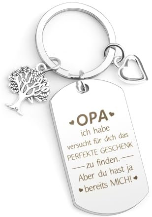 Vatertagsgeschenk für Opa, Opa Geschenk, Schlüsselanhänger Opa, Oma Und Opa Geschenke, Geschenke für Opa,Opa Geschenk Geburtstag,Bester Opa Geschenk,Ostergeschenke Oma Und Opa,Opa Geschenk Weihnachten