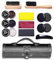 Shoe Cleaning Kit - 12 Packs Shoe Polish Kit, Shoe Leather Cleaning Shine Care Barrel Set with Travel Case, Horsehair Brush, Applicator, Wooden Shoehorn, for Boot Polishing Cleaning Caring (Black)