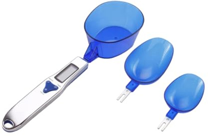 Cabilock Báscula Electrónica De Cocina Cuchara Digital Azul 300 G/0,1 g Precisión Alta Temperatura 0-40°c Pilas Aaa Adecuado Para Medir Ingredientes y Condimentos