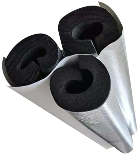 Isolation des tuyaux en mousse Anti-Gel Et Calorifuge, Manchon D'isolation Tube Isolation pour Protection De Tuyau d'eau Climatisation, ID 22/27/43/60/89/110 mm(ID60mm x TK 10mm x L90cm)