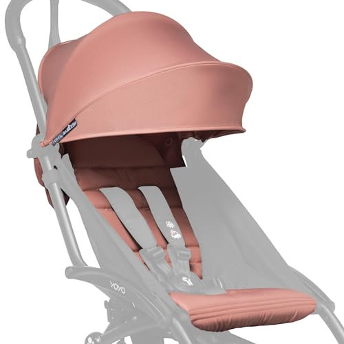 BABYZEN YOYO 6+ Textilset, Ginger - Nur Textilset: Sitzpolster, farbgleichen Verdecken und Reißverschlusstasche hinten - YOYO2 Kinderwagengestell erforderlich (separat erhältlich)