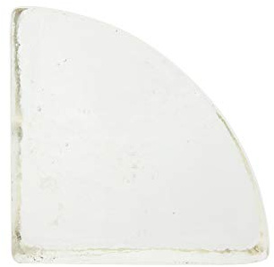 Creative Co-Op Decorative Geometric Glass Block Bookend, Clear