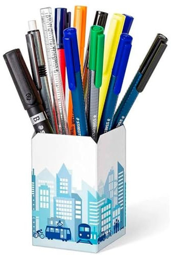 STAEDTLER 34 CPR12 Triplus Mobile Work. Estuche de cartón con un surtido de 12 instrumentos de escritura triplus, ideal para tu oficina o para llevar donde quieras