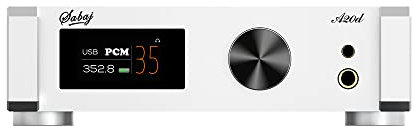 Sabaj A20d 2022 Version ES9038PRO Hi-Res Balanced Audio DAC XLR bis 4,0 Vrms Kopfhörerverstärker XMOS XU216 Unterstützung LDAC apt-x HD DSD512 MQA USB/Optisch/Koaxial/Bluetooth