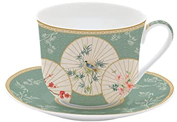 Easy Life Easylife - Coffret Tasse Dejeuner en Porcelaine Fine Oriental Dreams 40 CL