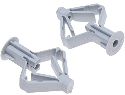 Cheville murale en Placoplâtre, 50 Pièces 10mm x 50mm Universel Bouchons d'extension, Cheville à Cavité Expansible, Manche en Plastique, Raccord d'ancrage en Nylon pour Argile, Plaque de Plâtre