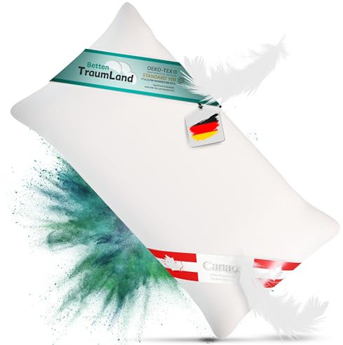 Neuheit Premium Daunenkissen Canada Aussensteg 40x80 cm 100% Natur 450 g canadische Daune