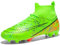 VTASQ Fußballschuhe Herren High Top Spike Kunstrasen Fussballschuhe Kinder Jungen Stollen Cleats Professionelle Athletics Trainingsschuhe Outdoor Sport Fußball Stiefel Grün EU 38