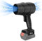 Akku Gebläse Kompatibel mit Makita 18V Lithium-Akku, Mini Turbolader Laubbläser, 0-38000 RPM, für Rasenpflege, Laubblasen, Auto und Eckenreinigung (Ohne Akku, Ohne Ladegerät) (Schwarz)