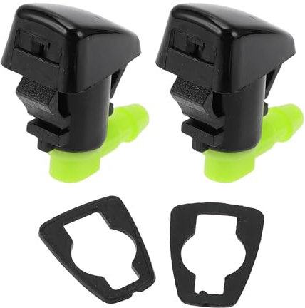 Hihaha Boquilla de lavado de parabrisas No.68260443AA/55372143AB/8265A128/55079049AA para Jeep Grand Cherokee 2011-2018 Boquillas de pulverización de parabrisas delantero Duradero 2 uds
