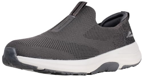 zpllsbratos Zapatillas Slip On Hombre Sneakers Tenis Sin Cordones Zapatos Caminar Deportivas Casual Comodos Ligero Transpirable 40-46（Gris，43）