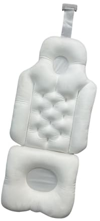 FytStycale Almohada de baño de Cuerpo Completo, Accesorio de Regalo, cómoda y Resistente Almohada de Ducha, cojín de bañera, Blanco