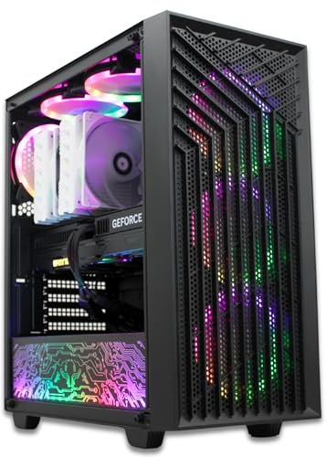 XUM Spartan High-End Prebuilt Gaming PC Desktop: Intel Core i9-11900F, RTX 5060 8GB, 32GB DDR4 RAM, 512GB SSD, 2TB HDD, WiFi 5, aRGB, Windows 11, High-Performance VR Ready Gaming PC for Gamers