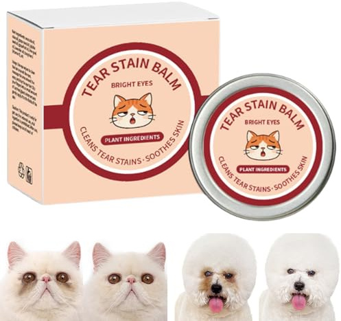 Holdes Moyen pour éliminer les taches lacrymales pour chiens blancs | 30 ml Crème nettoyante douce – Détachant les taches lacrymales pour chiots – Pour chatons, animaux domestiques, chats, soins
