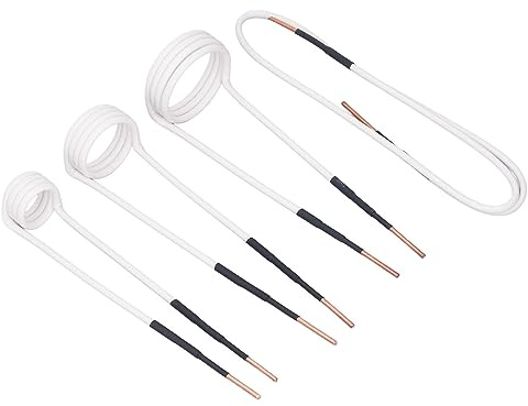Generic Induktionsvärmartrådar Flexibla 2,5 Mm Mässingskärnspolesats 4 St för Rostig Borttagning Av Bultmutter Garageutrustning