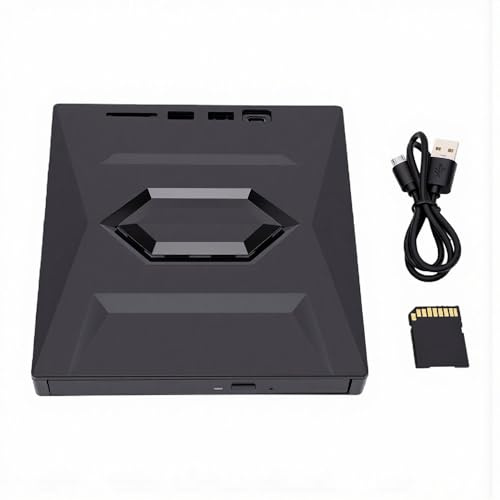 Generic Blue Ray External Drive USB 3.0 Typ C Extern DVD CD-brännare, ABS Portable Disc Reader Writer med 5 Gbps Hub-portar för Bärbar PC OS X