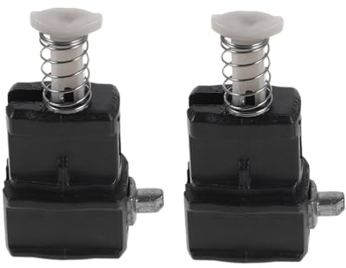 Generico 2 Pezzi Clip di Bloccaggio in Plastico e Metallo Valigia per Maniglia Telescopica Nero Chiusura Robusta e Installazione Facile per Accessori di Riparazione Bagagli da Viaggio