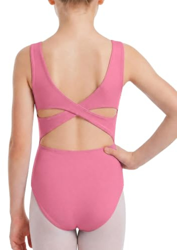 Ewbob Gymnastics Leotards for Girls Sleeveless Dance Outfit for 5-14 Years