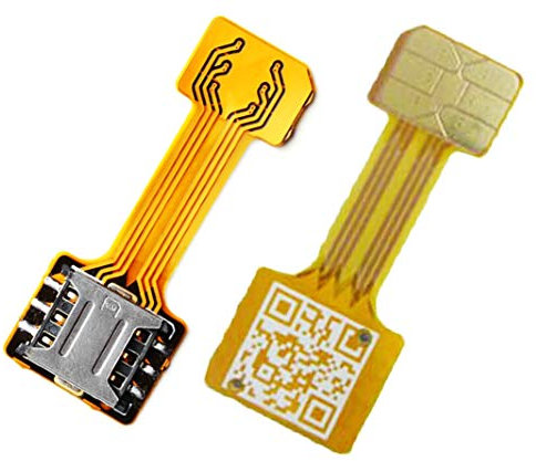 Hybrid Dual SIM Card Adapter Micro SD Nano SIM Extension Adapter for Android |Dual SIM Nano zu Nano SIM Adapter SIM Karte Adapter Verlängerungskabel für Samsung Huawei Xiaomi HTC