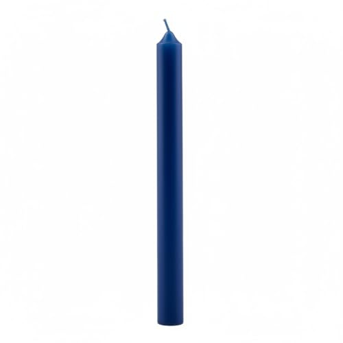 Bougies cylindriques Pleine Couleur Ø 1,9 cm 12 pièces - Bleu