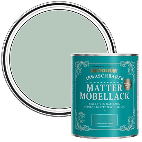 Rust-Oleum Green Furniture & Skirting Board Paint in Matt Finish - Leaplish 750ml