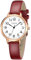 CIVO Damen Leder Minimalistische Quarz Analog Wasserdicht Armbanduhr Rot Klassisch Elegante Kleid Geschenke Uhren für Frauen