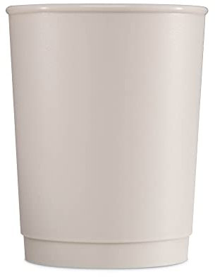 achilles Kaffeebecher, Mehrwegbecher, Trinkbecher, Kunststoffbecher LFGB geprüft, spülmaschinenfest, stapelbar, 330 ml, Becher grau, 10 Stk.