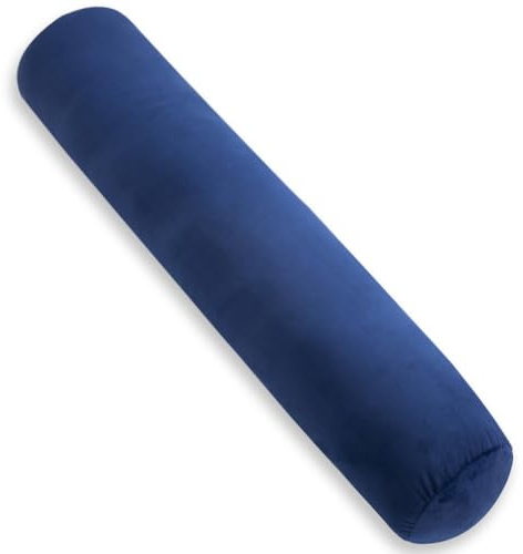 AS AWESLING Body Pillow for Adults, Full BodyPilllow for sleeping, Long Round Cervical Pillow, Bolster Pillow, Side Sleeper BodyPillow with Cover (BLUE, 120 x 20 CM)