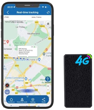 Winnes Mini rastreador GPS 4G, localizador GPS TK901, magnético, Resistente al Agua, ubicación en Tiempo Real, aplicación SMS para Motocicleta, Coche, Bicicleta, Scooter, Equipaje, Bolsa para niños